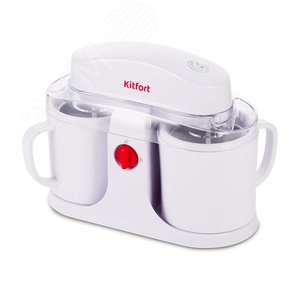 Мороженица KT-1838, объем 0,5 л, мощность 12 Вт, цвет белый