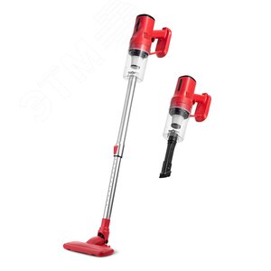 Пылесос вертикальный KT-5239, объем 0,8 л, мощность 600 Вт, цвет красный