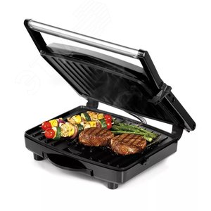Электрогриль KT-3613, мощность 2200 Вт, цвет черный