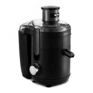 Соковыжималка центробежная KT-1126, объем 0,9 л, мощность 350 Вт, цвет черный