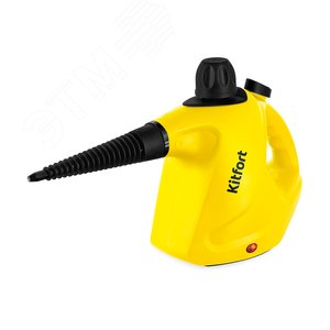 Пароочиститель KT-9138-3, объем 0,45 л, мощность 1050 Вт, цвет черно-желтый