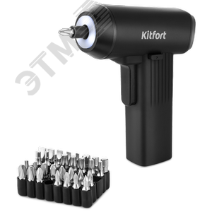 Отвертка аккумуляторная KT-4062, мощность 50 Вт, цвет черный