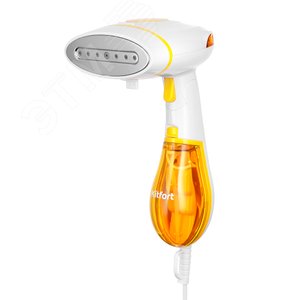 Отпариватель ручной KT-9191-1, объем 140 мл, мощность 1300 Вт, цвет бело-желтый