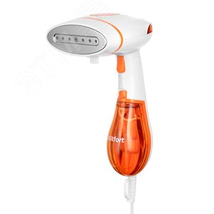 Отпариватель ручной KT-9191-2, объем 140 мл, мощность 1300 Вт, цвет бело-оранжевый