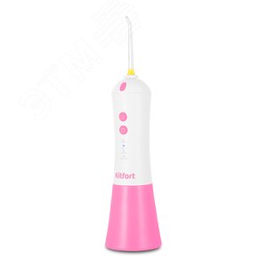 Ирригатор для полости рта KT-2958-1, объем 200 мл, мощность 5 Вт, цвет бело-розовый