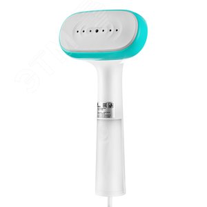 Отпариватель ручной KT-998-3, Цвет бело-бирюзовый, Мощность 1000 Вт, Объем 100 мл, Время нагрева 40 с