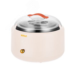 Йогуртница KT-6081-2, Цвет розовый, Мощность 15 вт, Объем чаши 1 л