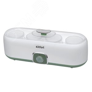 Йогуртница KT-2006, объем 0,2 л, цвет бело-зеленый