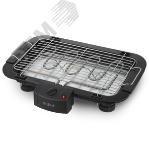 Электрогриль KT-1698, мощность 2000 Вт, цвет черный