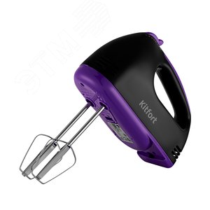 Миксер KT-3404, мощность 100 Вт, цвет черно-фиолетовый