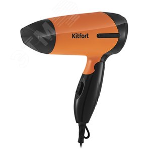 Фен KT-3243-2 Цвет черно-оранжевый, Мощность 800 Вт, Количество скоростей работы 2