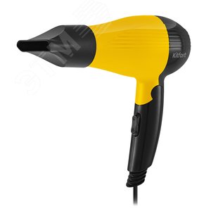 Фен KT-3244-1, мощность 800 мл, цвет черно-желтый