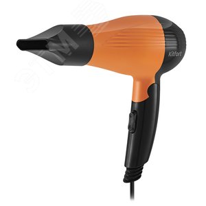 Фен KT-3244-2, мощность 800 Вт, цвет черно-оранжевый