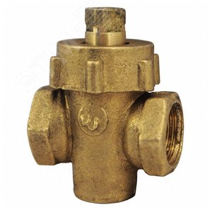 Кран запорный сальниковый Ду15 Ру 10 ВР латунь    11Б6бк