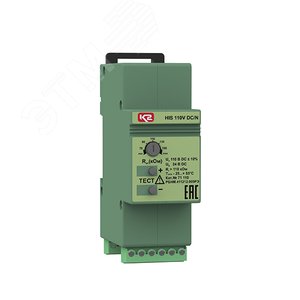 Прибор для контроля изоляции в сетях с изолированной нейтралью HIS 110 VDC/N , UN- 24 В DC, UIT - 110 В, RCRIT 70-150 кОм
