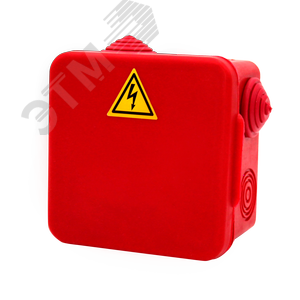 Коробка распределительная огнестойкая КРОПС-П1, IP54, габаритные размеры 100х100х50 мм, для кабелей сечением до 4 мм2, 2 клеммы