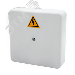 Коробка распределительная огнестойкая КРОПС-П2, IP41, габаритные размеры 100х100х30 мм, для кабелей сечением до 2,5 мм2, 2 клеммы