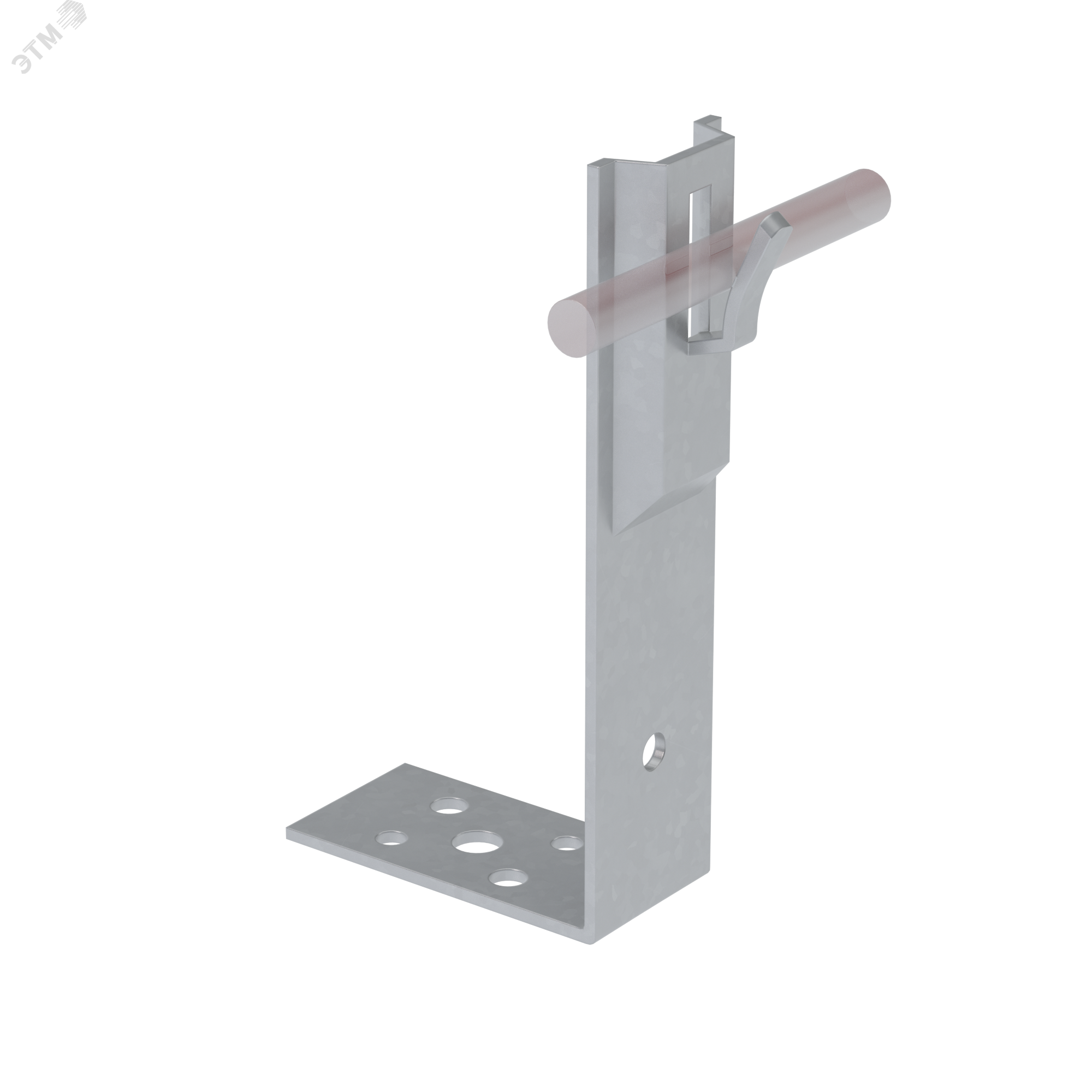 Угловой держатель зажимной для прутка D 5-8 мм H60 мм TD