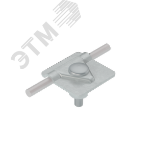 Универсальный соединитель для прутка D 5-10 мм с 1 пластиной 40х40 мм