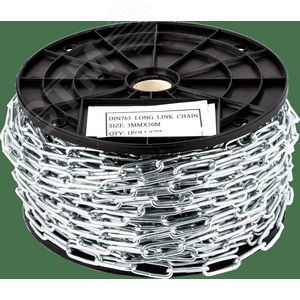 DIN 763 цепь длиннозвенная  4мм (50м)