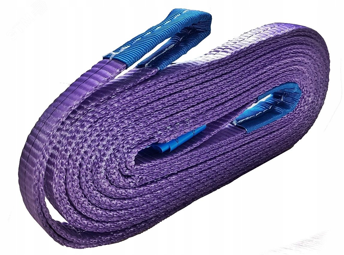 Строп текстильный двухпетлевой длиной 5м Исполнение 3 для поднятия грузов до 1т