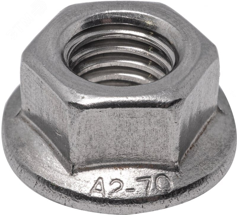 Гайка шестигранная с фланцем DIN 6923 М 5 A2