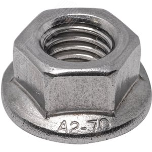 Гайка шестигранная с фланцем DIN 6923 М 5 A2