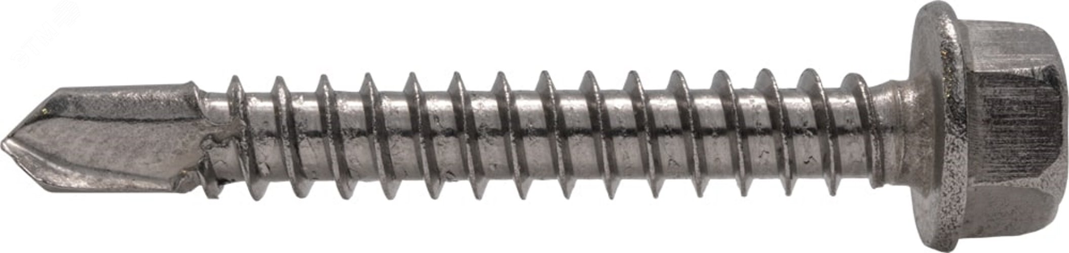 Саморез с шестигранной головкой с буром  DIN 7504K   4,8x16 A2