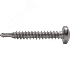 Саморез с полукруглой головкой с буром DIN 7504М  3,5x13 A2