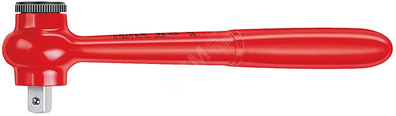 Рукоятка трещоточная VDE 1000V DR 1/2 L-265 мм диэлектрическая