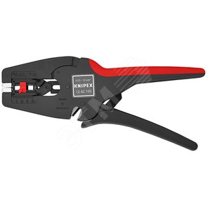 Стриппер автоматический MulTiSTrip 10 зачистка 003-10мм (AWG 32-7) рез кабеля одножильные 6мм многожильные 10мм L=195мм рукоятки с зоной мягкого пласт