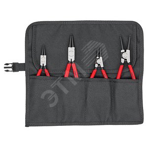 Набор щипцов для внутренних и внешних стопорных колец чехол-скрутка из полиэстера 4 предмета щипцы 44 11 J1 44 11 J2 46 11 A1 46 11 A2