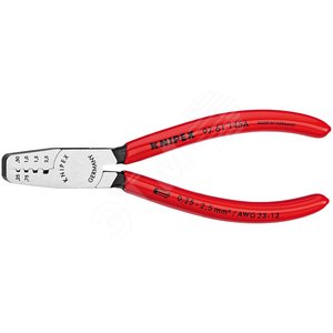 Пресс-клещи для обжима контактных гильз 4 гнезда 025-25мм (AWG 23-13) L=145мм обливные рукоятки