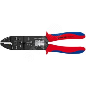 Пресс-клещи для резки и зачистки кабеля опрессовки кабельных наконечников и штекеров 3 гнезда обжим кабельных наконечников с изолятором и кабельных со