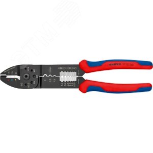 Пресс-клещи для резки и зачистки кабеля опрессовки кабельных наконечников и штекеров 3 гнезда обжим кабельных наконечников с изолятором и кабельных со