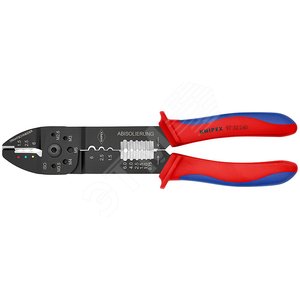 Пресс-клещи для резки и зачистки кабеля опрессовки кабельных наконечников и штекеров 3 гнезда обжим кабельных наконечников с изолятором и кабельных со