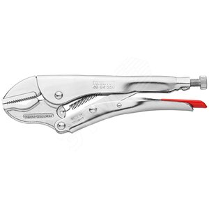 Зажим универсальный для тяжёлых условий работы размеры под круг 35 мм под квадрат 25 мм под ключ 32 мм L-180 мм оцинкованный