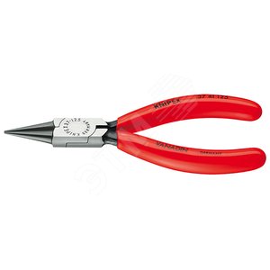 Круглогубцы захватные прецизионные L-125 мм чёрные обливные рукоятки