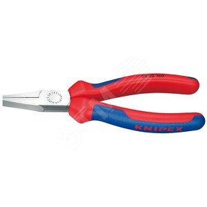 Плоскогубцы тупоносые рифлённые губки 30 мм L-160 мм чёрные 2-компонентные рукоятки рукоятки