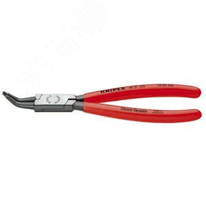 Щипцы для внутренних стопорных колец губки 45° посадочный размер 8 - 13 мм диаметр наконечников 09 мм L-140 мм Cr-V чёрные обливные рукоятки