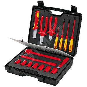 Чемодан инструментальный компактный VDE 17 предметов