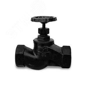 Клапан запорный чугун 15кч18п Ду15 Ру16 муфтовый