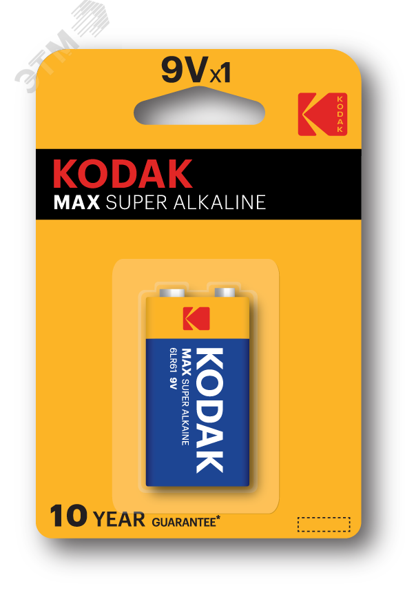 Батарейка 6LR61-1BL MAX SUPER Alkaline [K9V-1] (10/200/6000)