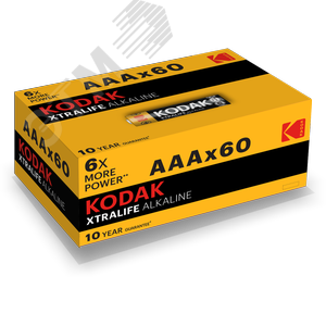 Батарейка LR03-60 (4S) colour box XTRALIFE Alkaline [K3A-60] (60/1200/38400)