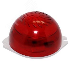 Оповещатель светозвуковой Филин красный IP41
