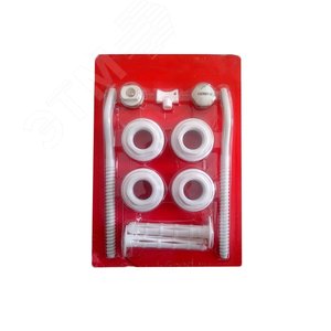 Комплект фитингов для радиатора 3/4' 2 кронштейна