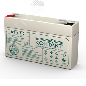 Аккумулятор КТ 6-1,2 6В 1.2Ач