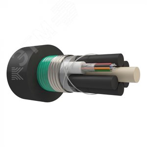 Кабель оптический в канализацию. бронированный стальной лентой. многомодульный. G.652.D. 4 волокна. 2.7 кН