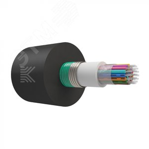 Кабель оптический в канализацию с ЦТ. бронированный стальной лентой. G.652.D. 8 волокон. 2.7 кН