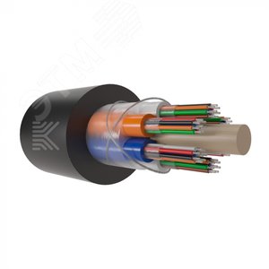 Кабель оптический для задувки в защитные пластмассовые трубы. многомодульный. G.652.D. 4 волокна. 1.5 кН